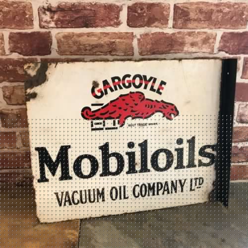 GARGOYLE MOBILOIL - ENAMEL SIGN - #1917 image 1