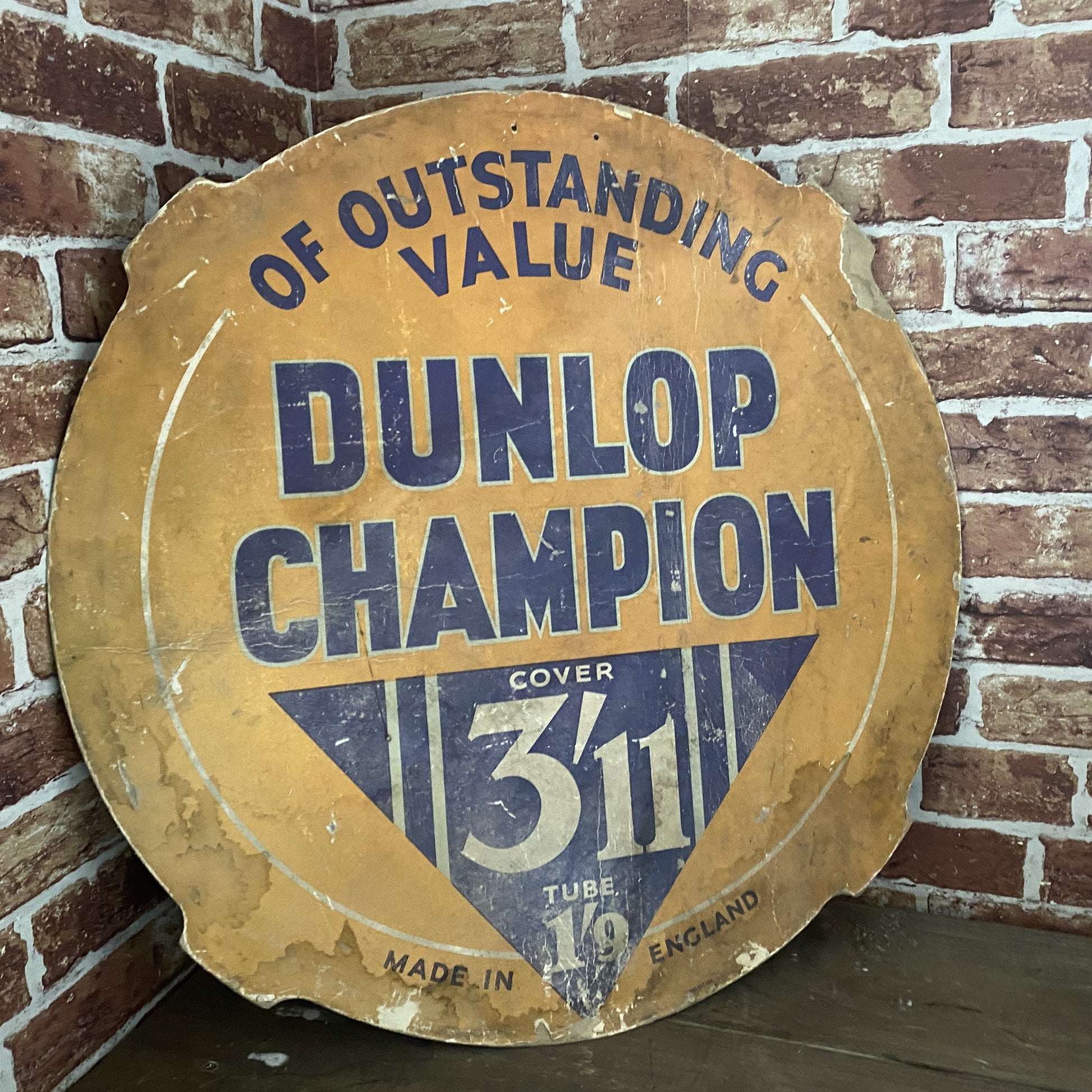 DUNLOP CARDBOARD SIGN #5433 image 0