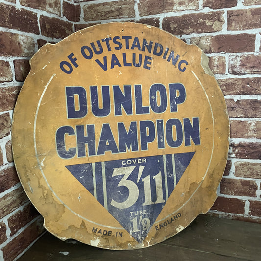 DUNLOP CARDBOARD SIGN #5433 image 0