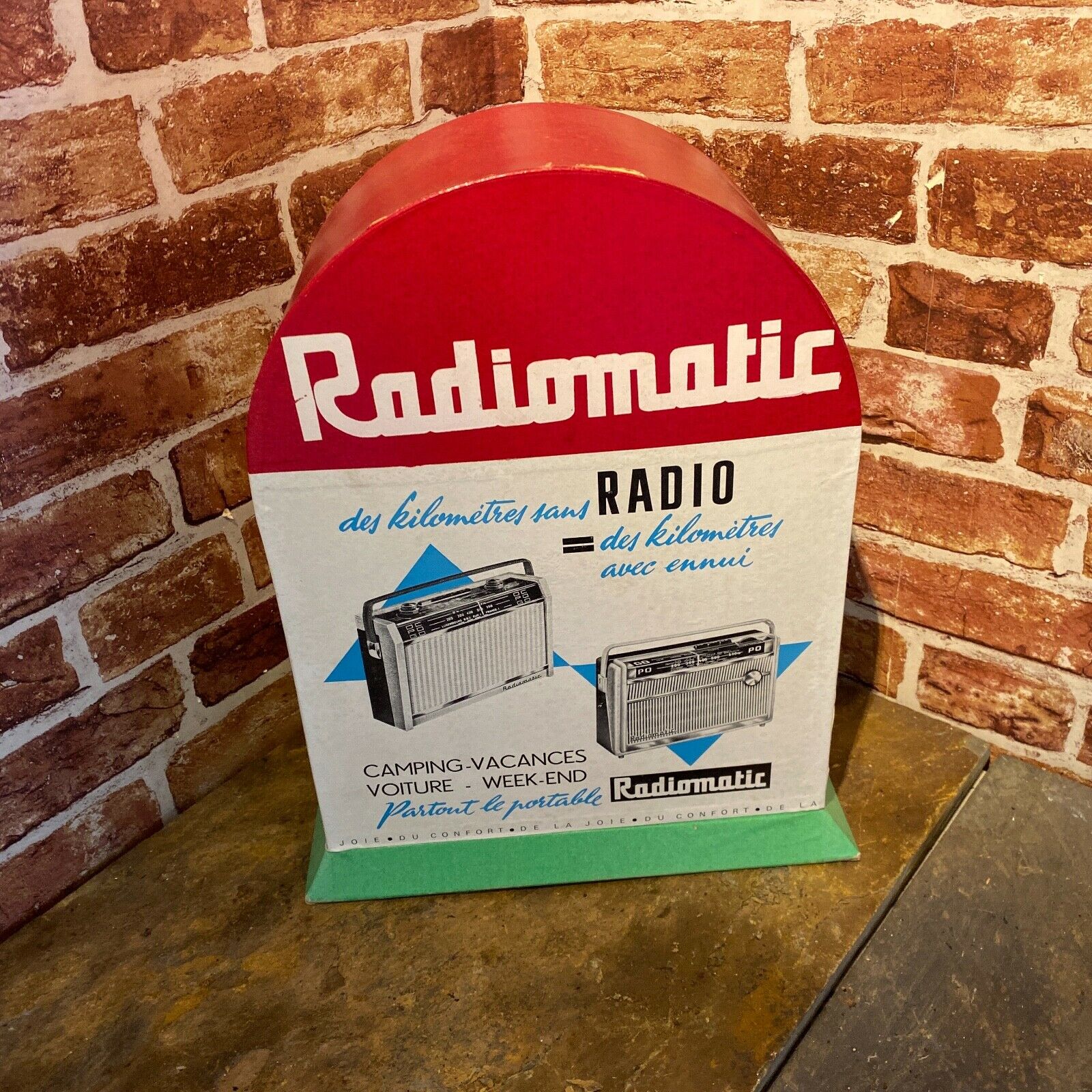 VINTAGE RADIOMATIC CARD STAND - NEW OLD STOCK #04014 image 4