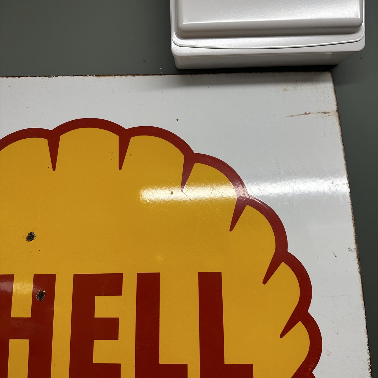 SHELL ENAMEL SIGN #08521 image 2