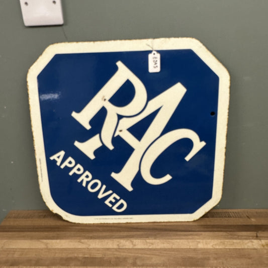 DOUBLE SIDED RAC ENAMEL SIGN #08517 image 1