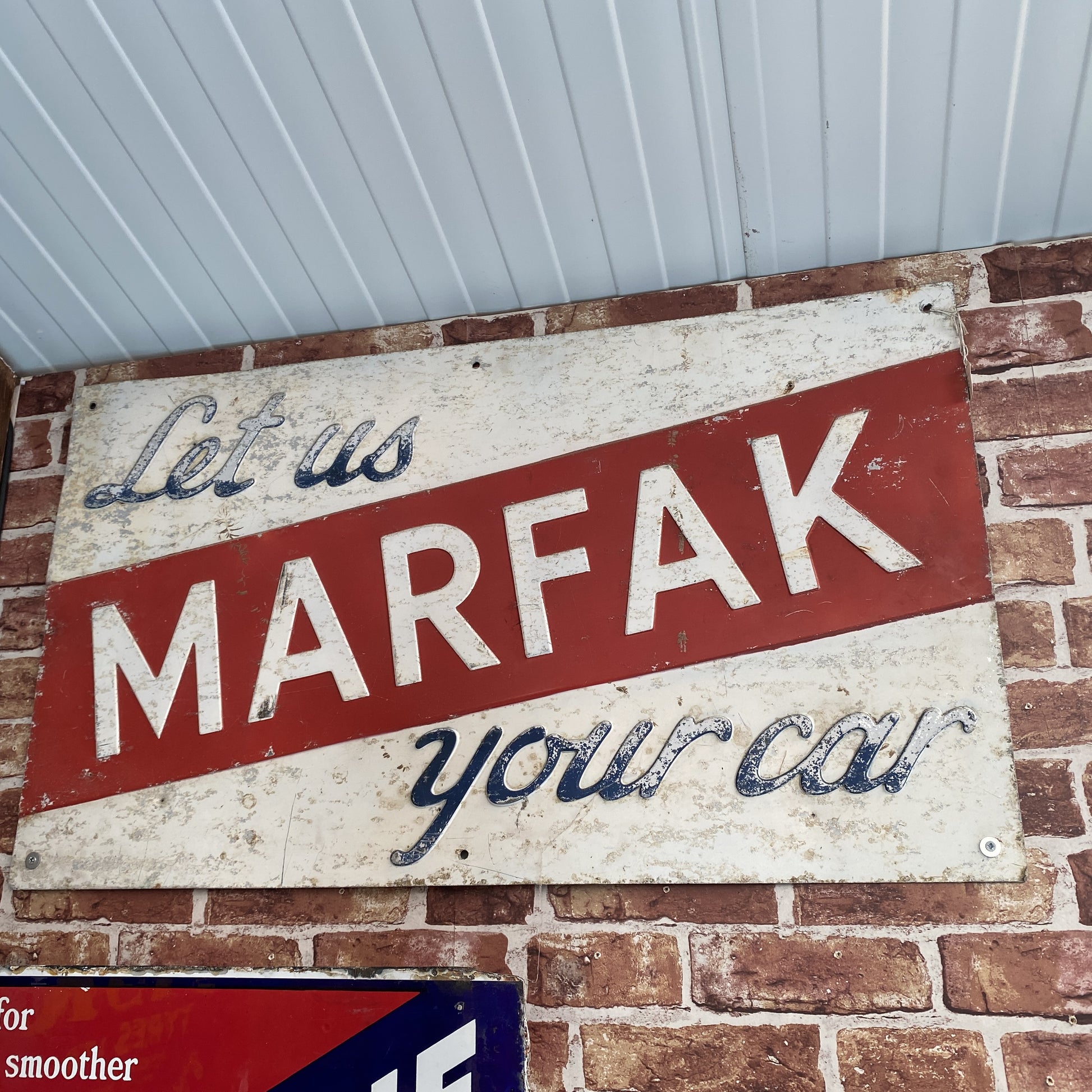MARFAK TIN SIGN #5407 image 0
