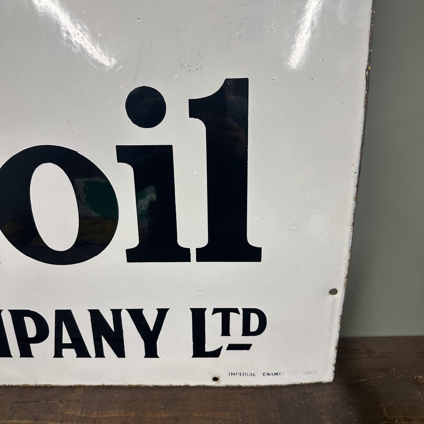 MOBILOIL  ENAMEL SIGN #08404 image 3