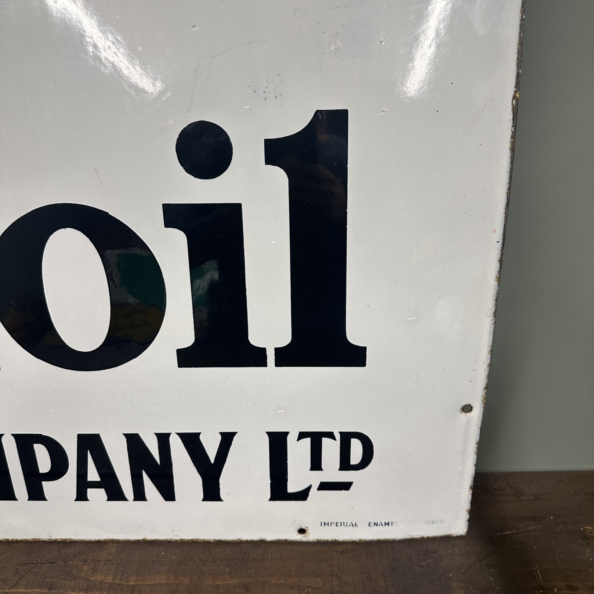 MOBILOIL  ENAMEL SIGN #08404 image 3
