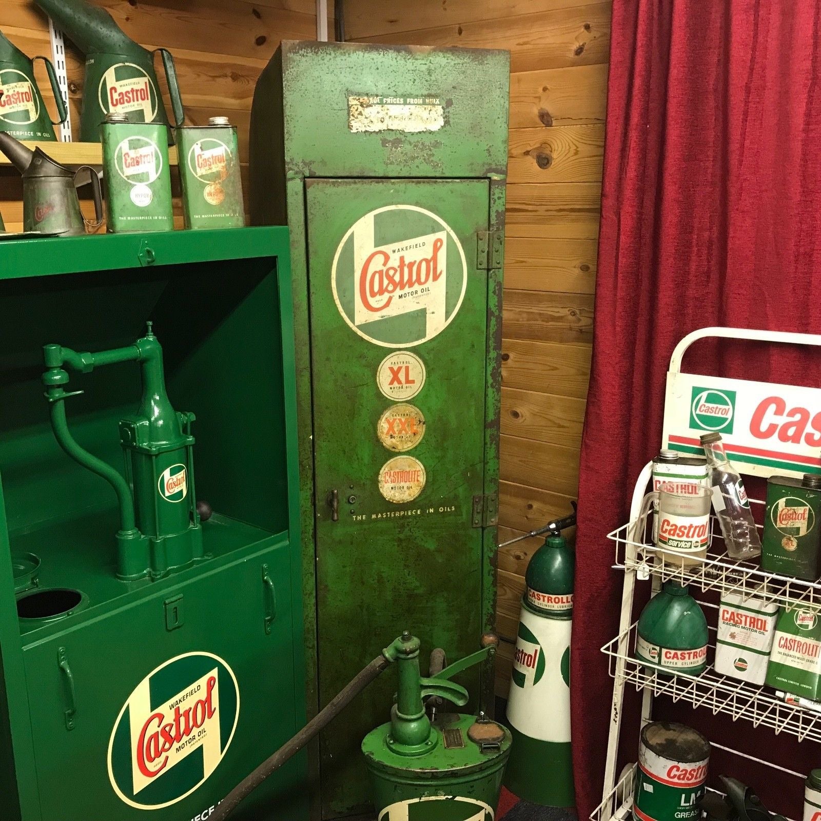 VINTAGE OIL CABINET - CASTROL - #3002 image 0