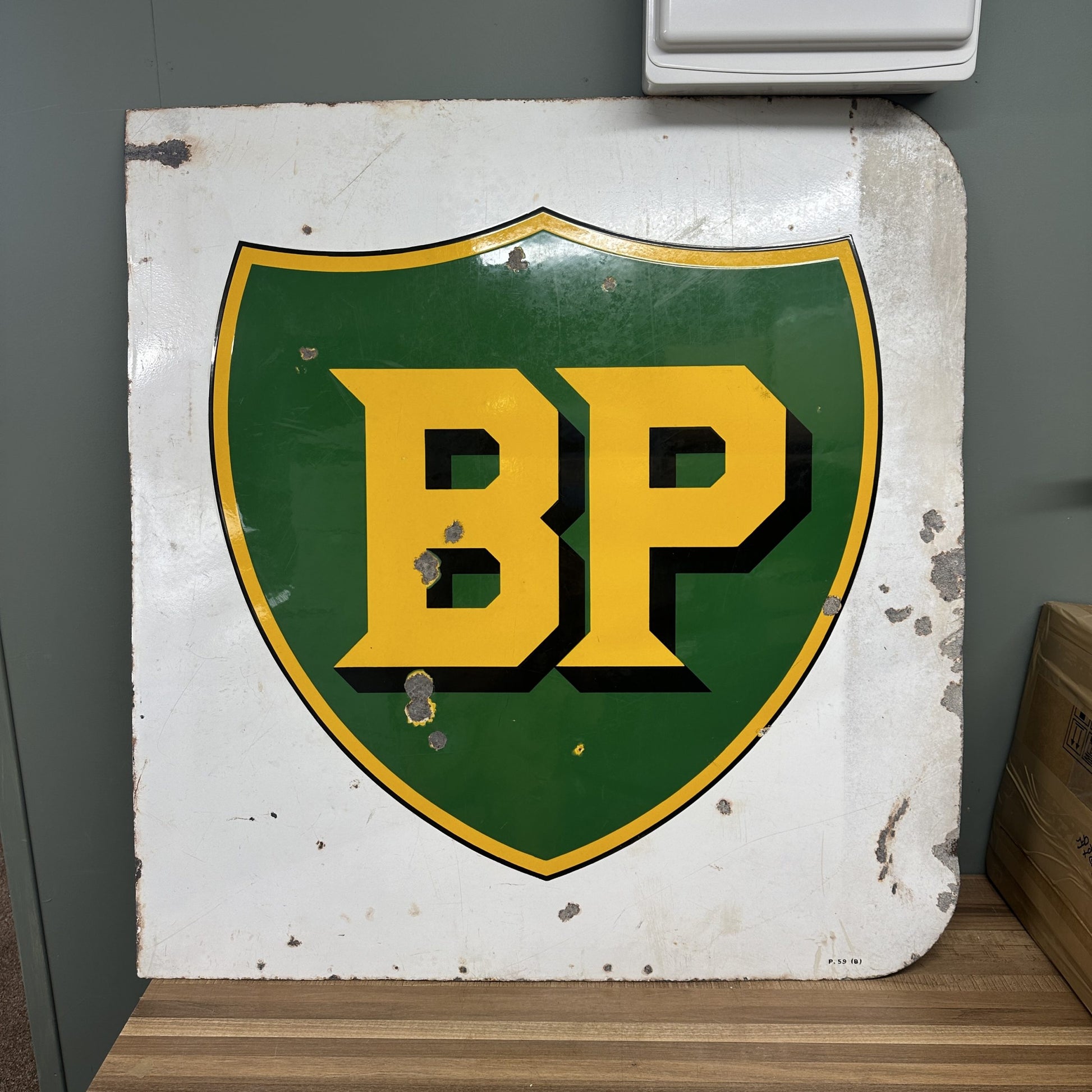 BP ENAMEL SIGN #08520 image 0