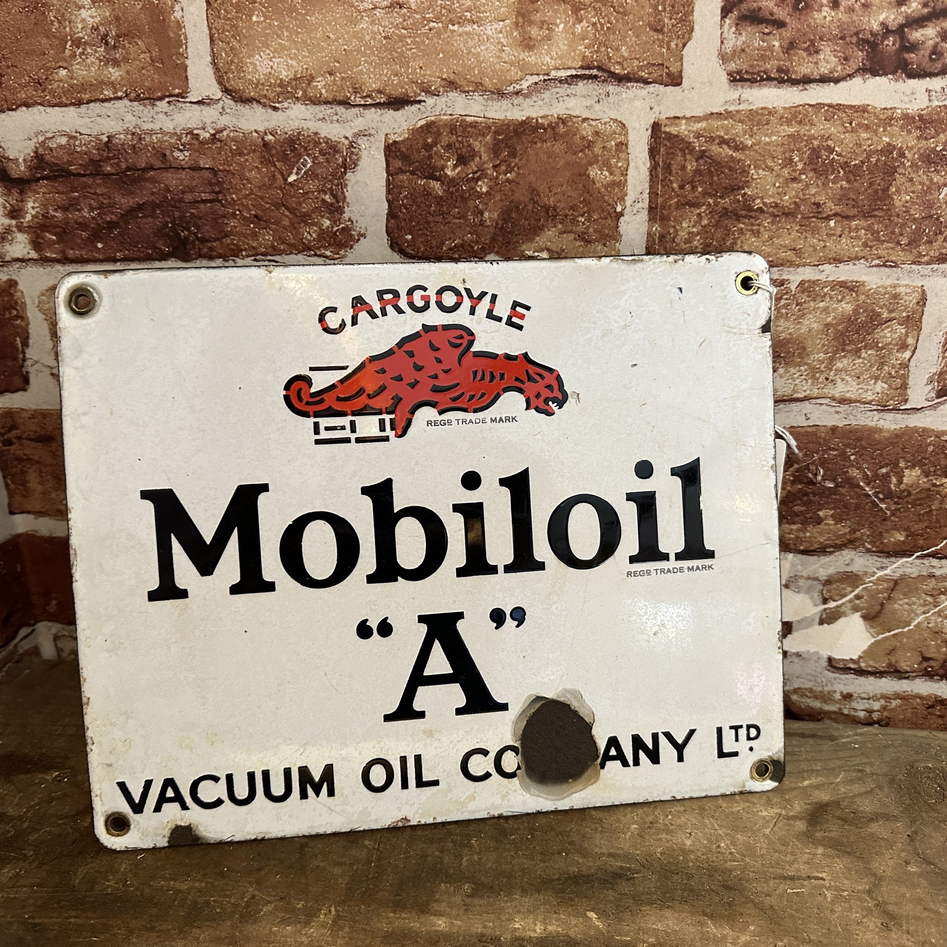 MOBILOIL A SIGN #6352 image 0