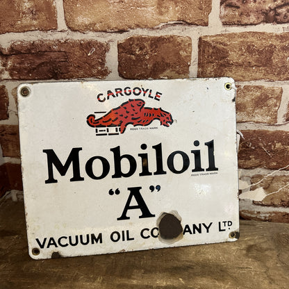 MOBILOIL A SIGN #6352 image 0