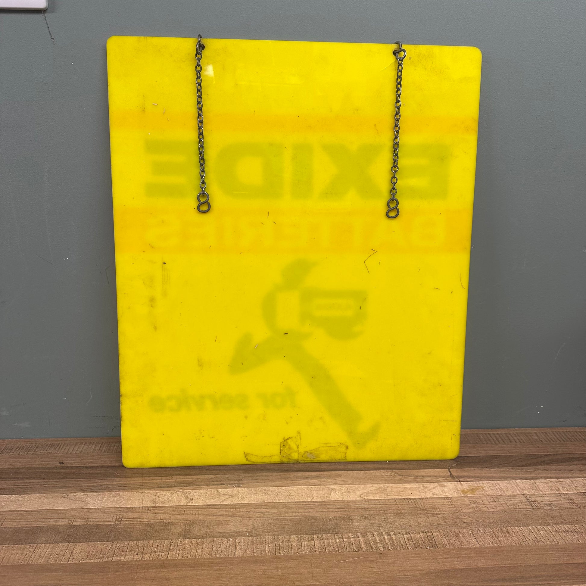 EXIDE BATTERIES PLASTIC SIGN #08522 image 2