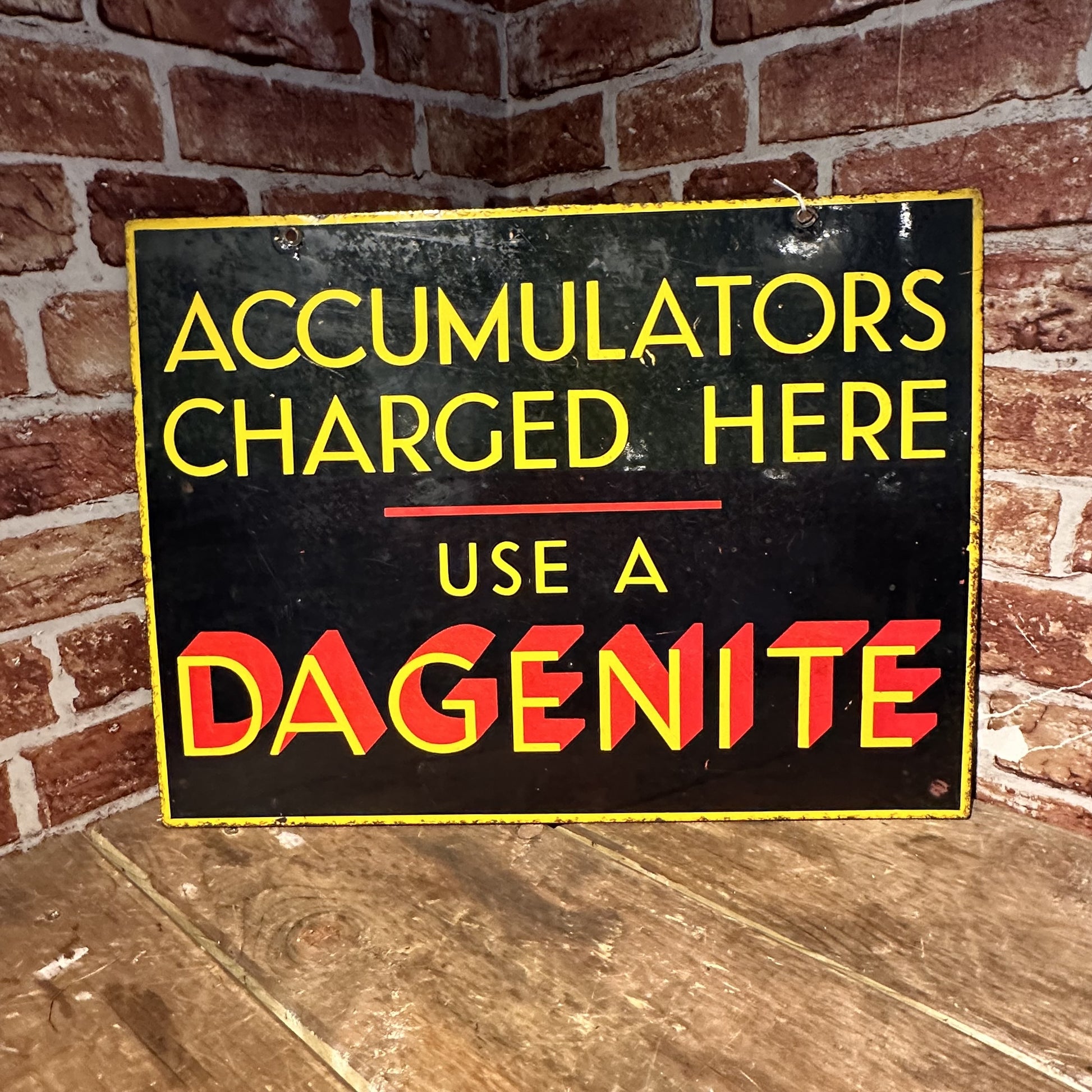 DAGGERNITE ENAMEL SIGN #6176 image 0