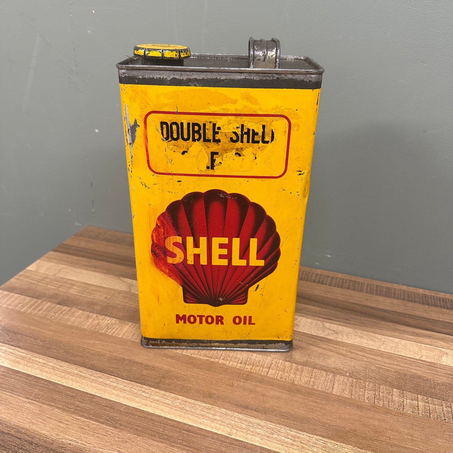 DOUBLE SHELL OIL CAN  #08473 image 2
