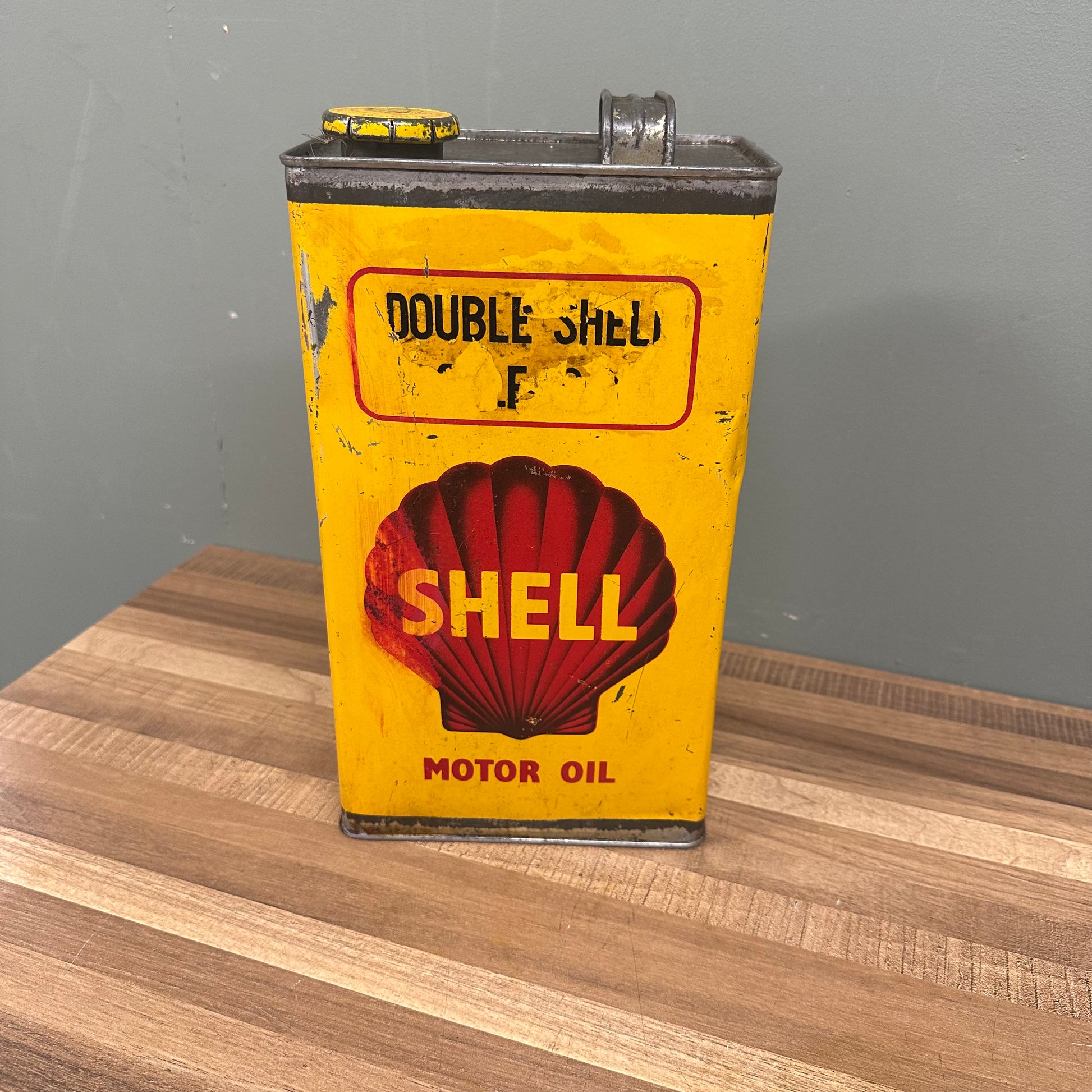 DOUBLE SHELL OIL CAN  #08473 image 2