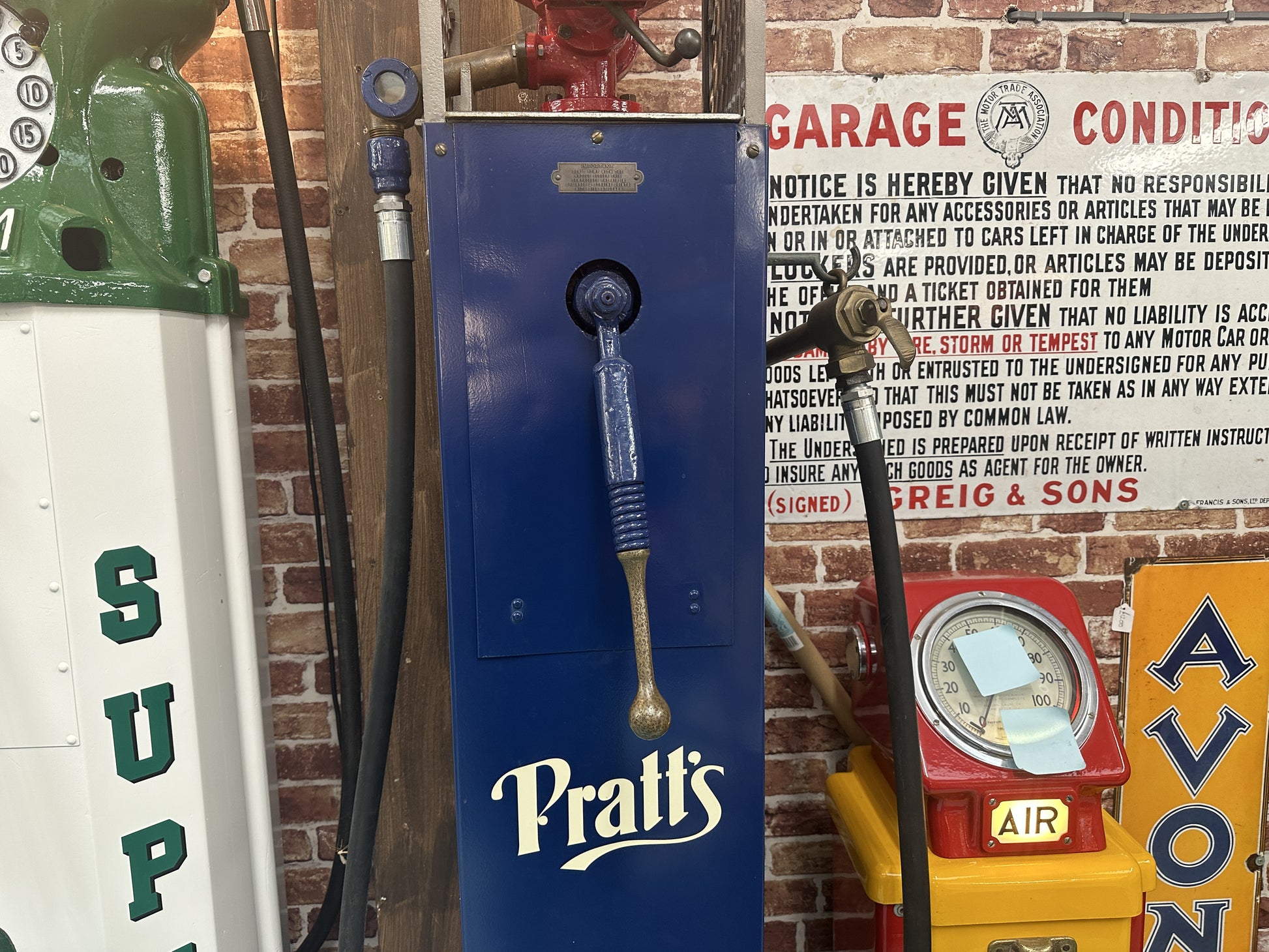 PRATTS HAMMOND VISIBLE PETROL PUMP  #7731 image 6