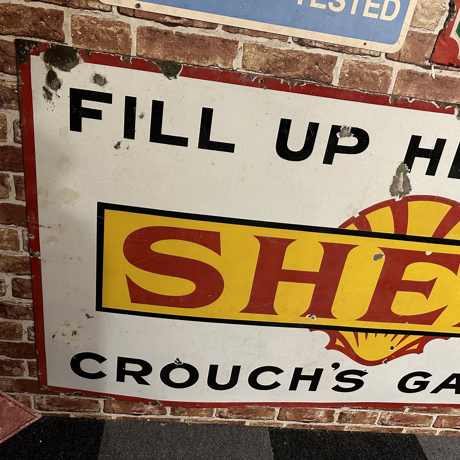 SHELL CROUCH'S GARAGE SIGN #7594 - SN313 image 1