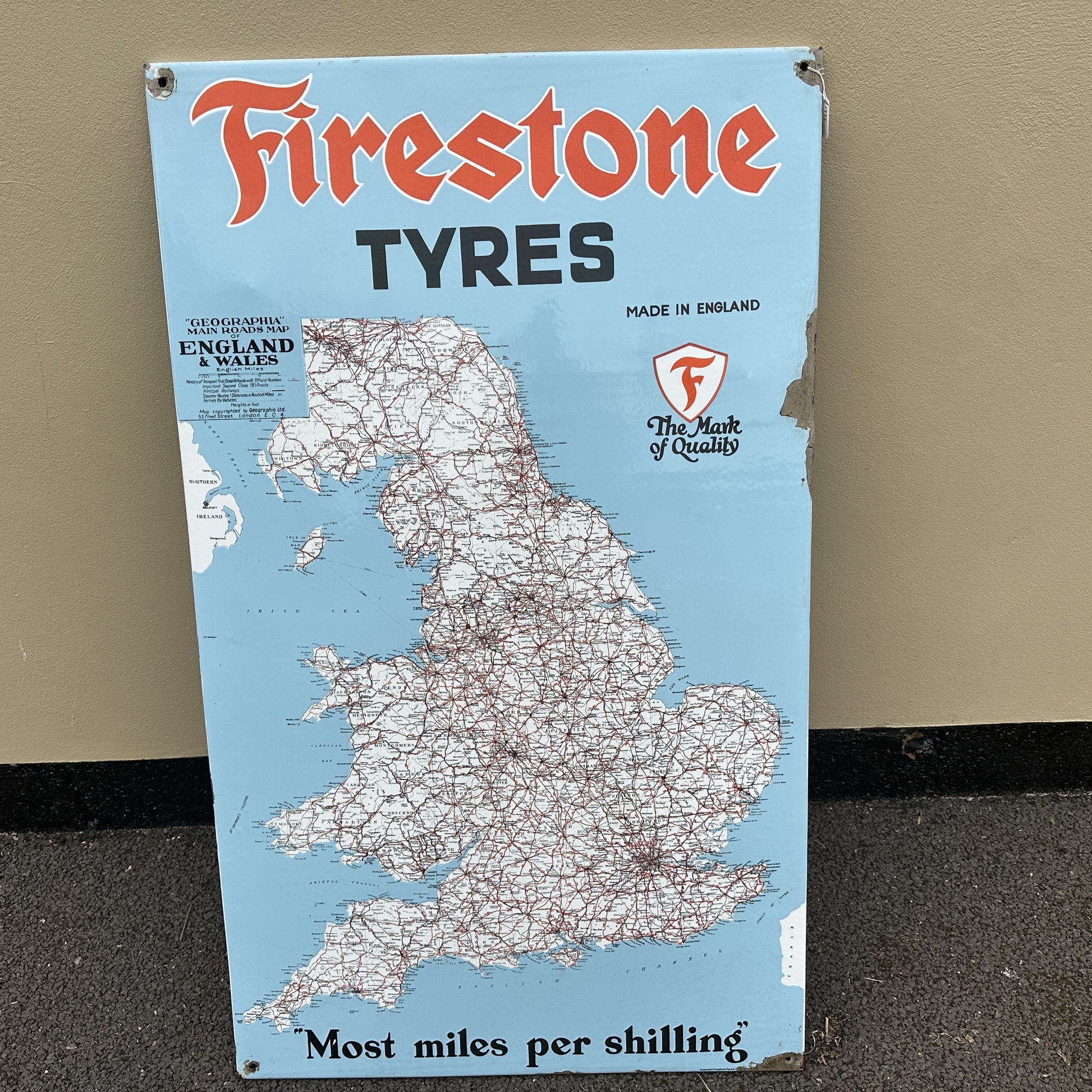 FIRESTONE TYRES SIGN #6361 SN 307 image 0