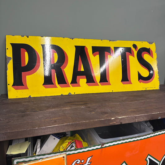 PRATTS ENAMEL SIGN  #08706 image 0