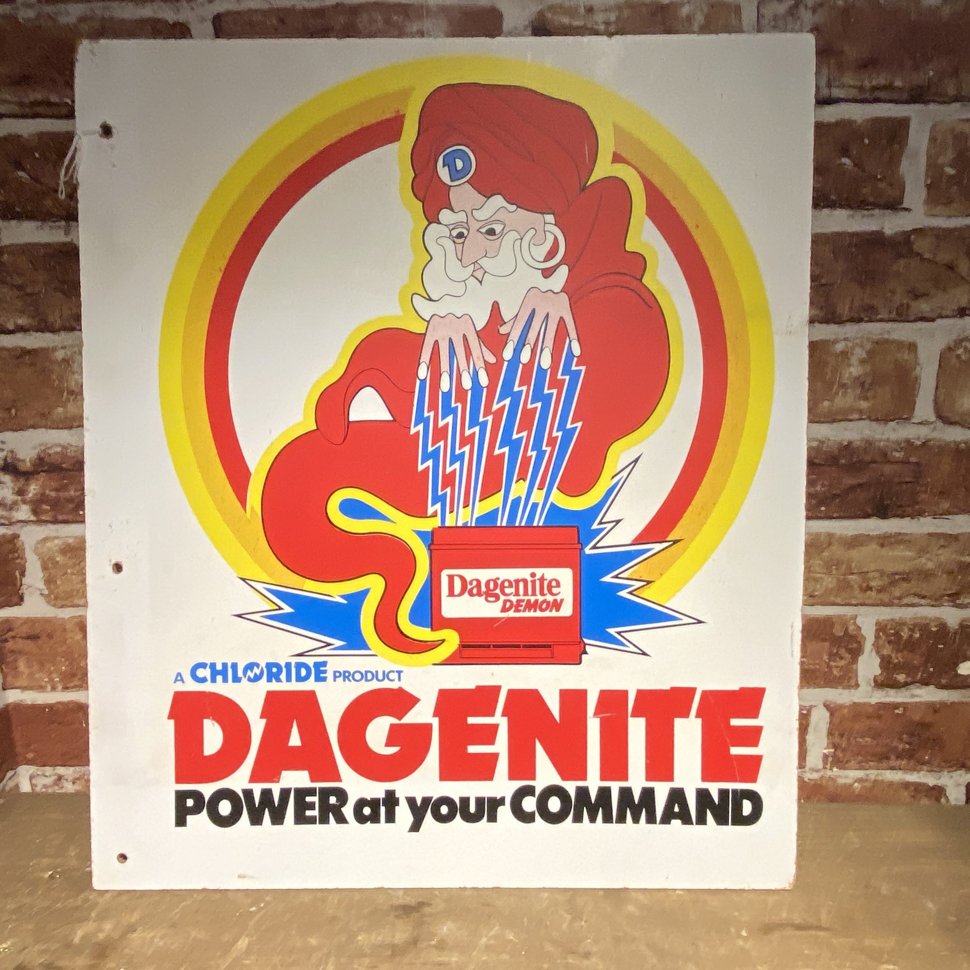 VINTAGE HARDBOARD SIGN - DAGENITE - #5931 image 0