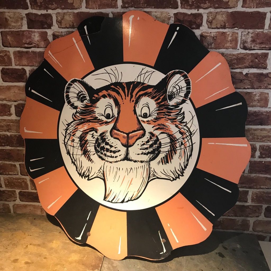ESSO TIGER HARDBOARD SIGN 2298 Matts Automobilia