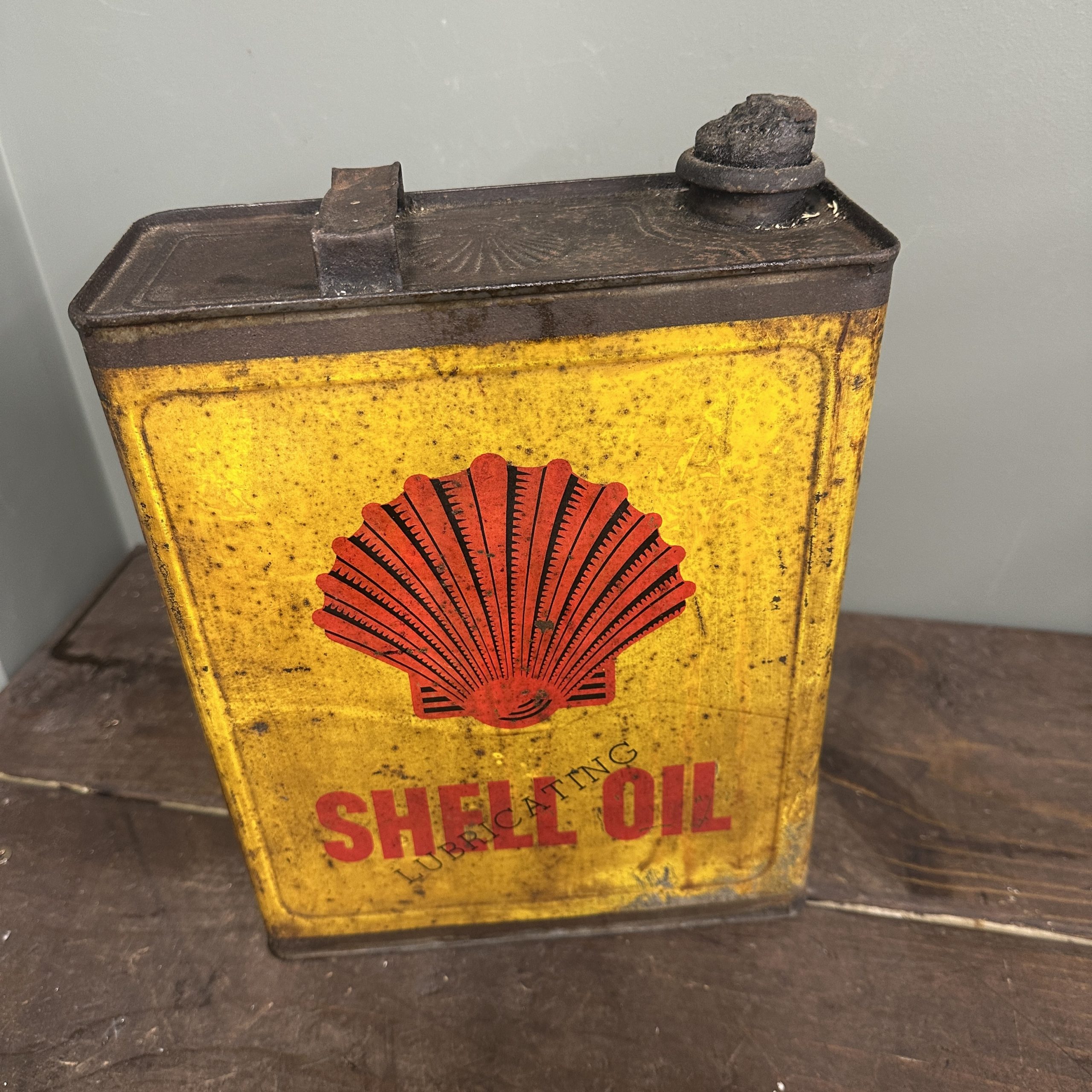 SHELL STICKMAN OIL CAN – #08799 | Matts Automobilia