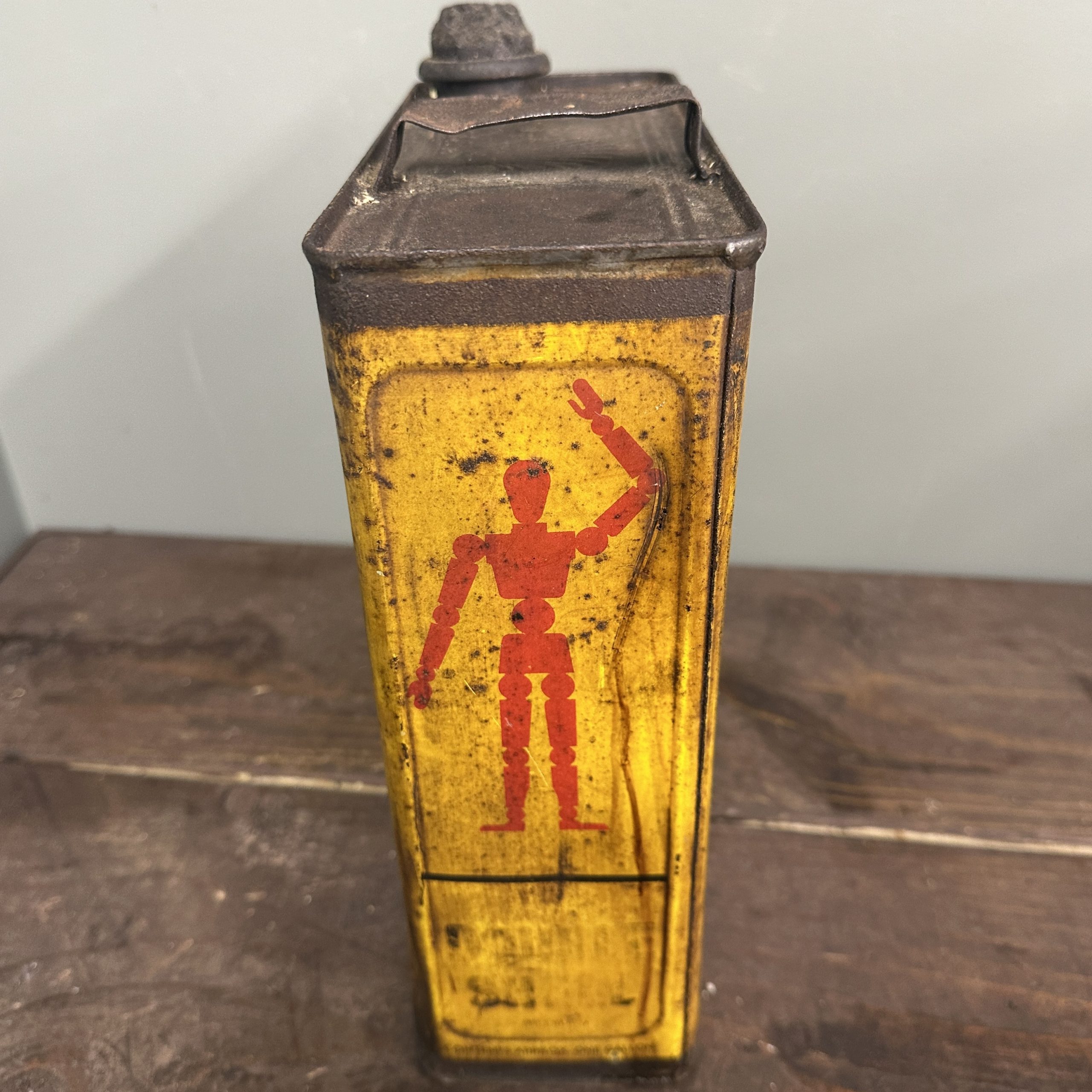 SHELL STICKMAN OIL CAN – #08799 | Matts Automobilia