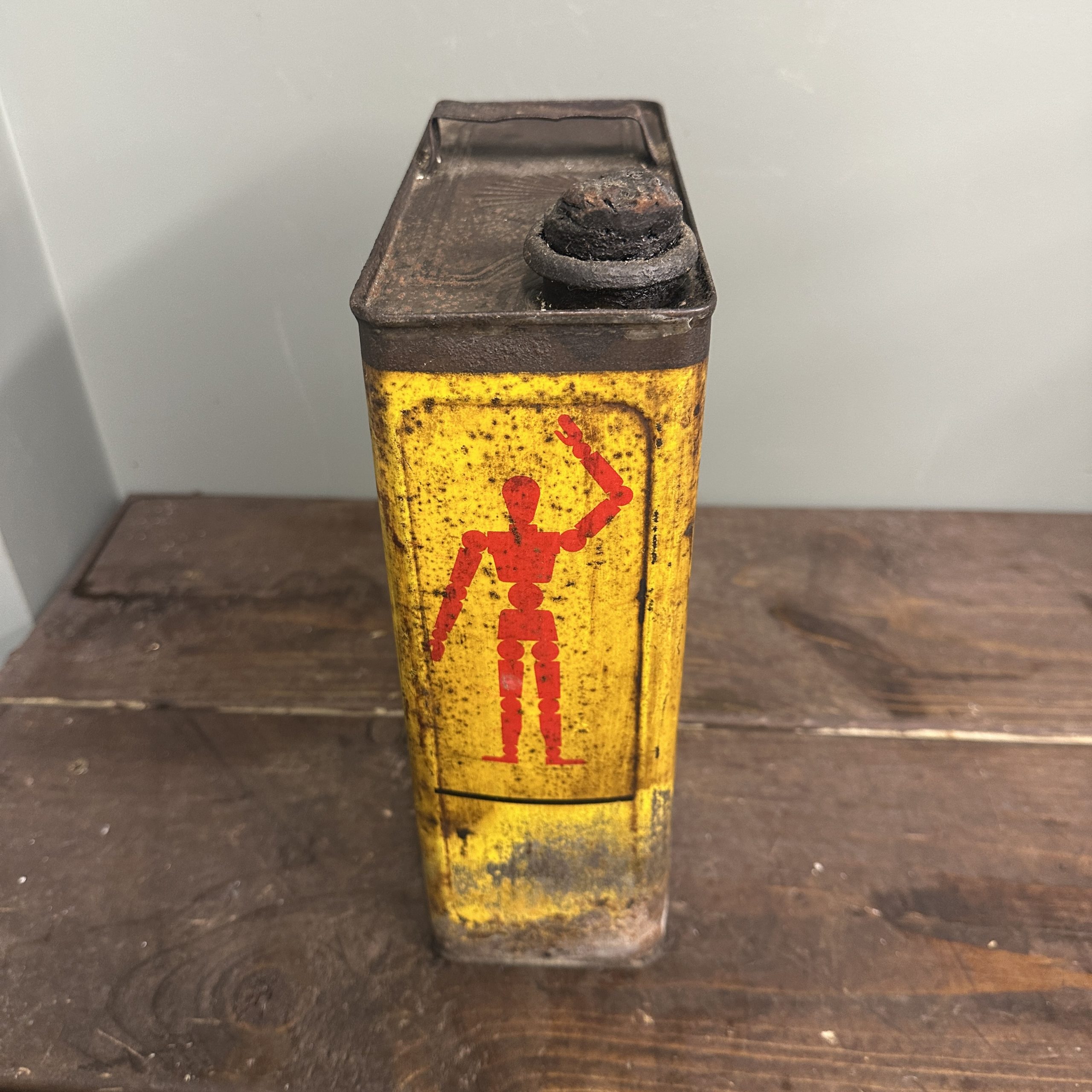 SHELL STICKMAN OIL CAN – #08799 | Matts Automobilia