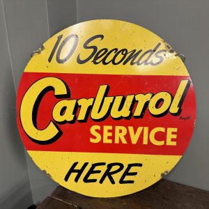 CARBUROL DOUBLE SIDED TIN SIGN - #08796
